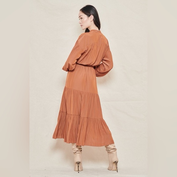 A.L.C Jenine Maxi Dress in Deep Amber Size 10 - Picture 7 of 7